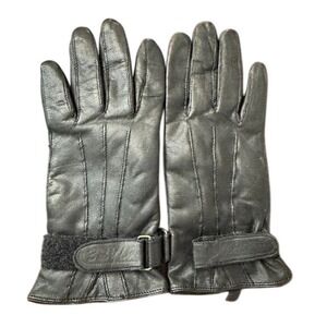 Altare Leather Fleece Lined Gloves with Adjustable Wrist Strap Size 7.5 AL7428